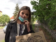 In den arsch, Arsch, Blondine, Auto, Nippel, Pov, Entkleiden, Titten