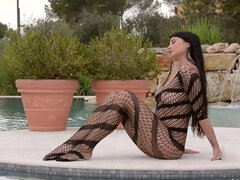 Anal, Gros seins, Brunette brune, Plantureuse, Léchez, Masturbation, Seins naturels, Chatte