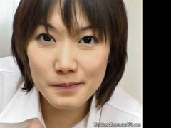 18 ans, Asiatique, Sucer une bite, Tir de sperme, Japonaise, Masturbation, Bureau, Adolescente