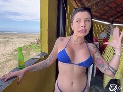 ビーチ, デカ尻, フェラチオ, フェティッシュ, Hd, 淫乱熟女, ポルトガル人