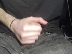 Amateur, Grosse bite, Queue, Bite énorme, Jeans, Masturbation, Monstre, Solo