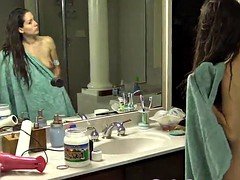 Lelu Love-Voyeur Spying On Shower Oiling Blowdry