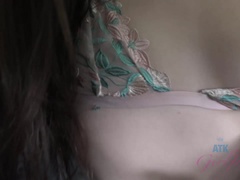 素人, お尻, 足, オイル, オーガズム, 剃毛, ガリガリ, オッパイの