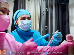 Mummified Slave Gets Cbt Sounding Treatment By 2 Asian Dominatrix