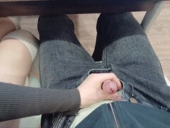 Leie, Paar, Handjob, Masturbation, Öffentlich