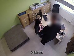 Loan4k. girl passes rectal audition well and eventually gets a credit