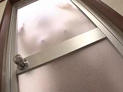 美女, デカ尻, デカパイ, フェラチオ, 浮気者, チン, 手コキする, オッパイの
