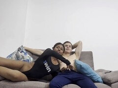 Blowjob, wet blowjob, colombian girl