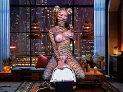 Grosse titten, Blasen, Frau, Hd, Riesenschwanz, Masturbation, Spielzeuge, Netzkamera