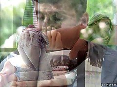 Incroyable, Sucer une bite, Queue, Pieds, Jeans, Orgasme, Russe, Suçant