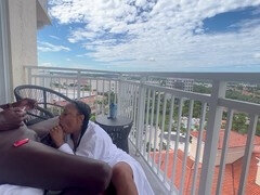 Beso negro, Culo grande, Negro, Mamada, Pareja, Semen en la boca, Ébano, Público