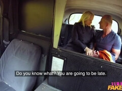Busty curvy squirting blonde driver