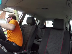 Driving student redhead babe public fucked outdoors