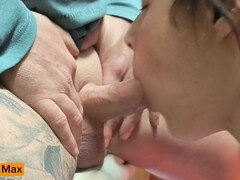 Draining his plums to the last drop with hot Latina Zoe and Max