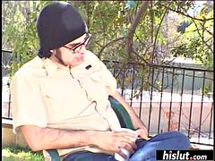 Negro, Morena, Corridas, Ébano, Sexo duro, Interracial, Al aire libre