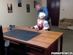 Pervert principal fucks large-breasted Taylor Vixxen