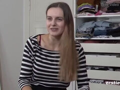Amateur, Gros seins, Gode, Allemand, Masturbation, Seins naturels, Chevaucher, Rasée