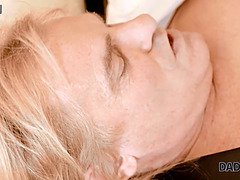 Kenzie Reeves, the tiny blonde, caught on camera, sucks and rides her stepdad's big dick before getting married!