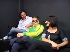 Amateur MILF Takes Huge Cock in Ass Drilling Threesome