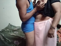 Tante, Couple, Indienne, Petite femme, Chatte, Réalité, Jarretelles
