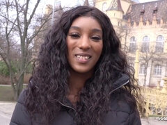 Grosse bite, Noire, Sucer une bite, Queue, Femelle, Allemand, Orgasme, Public