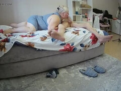 Mom Swallows Cum - Deep Throat Blowjob and Mouth Fuck with Surprise Cum in Mouth