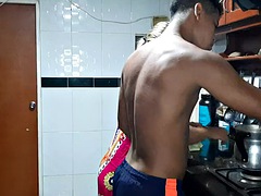 キッチン, オマンコ, フェラする