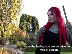Lieveling, Mollig, Hardcore, Gezichtspunt, Realiteit, Roodharige vrouw, Verleid, Tatoeage