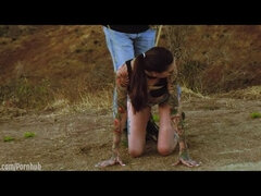 Bdsm, Bondage, Brunette, Domination, Fetish, Humiliation, Outdoor, Tied