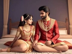 Indian bhabhi Oyejaggu takes part in a wild desi sex marathon
