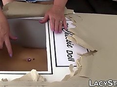 ぽっちゃり, デカ尻, ブロンド, レズビアン, 熟年, おもちゃ, バイブレーター