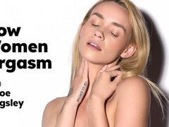 How Women Orgasm With Petite Blonde Khloe Kingsley! Solo Female Masturbation! Full Scene