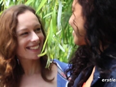 Caroline X Abbygale lesbian outdoor fun