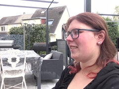 素人, 美女, デカパイ, フェラチオ, チン, フランス人, 赤毛, 三人