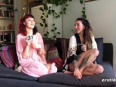 Chica, Comida, Alemán, Novia, Lesbiana, Pov, Puta, Tetas