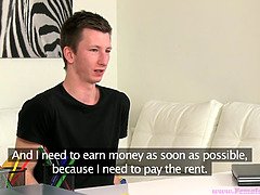 Watch this fake agent give a hot young brunette a premature creampie in HD porn