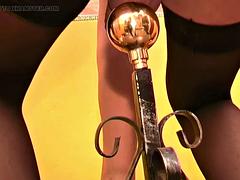 デカ尻, デカチン, ディルド, 巨大, ゴム, 下着, オナニー, シーメール