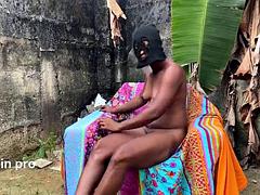 アフリカ人, デカチン, 黒人, カップル, 黒人, 指いじり, ハードコア, オマンコ