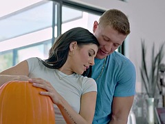 Blond, Pijpbeurt, Bruinharig, Sperma, Vriendin, Likken, Geschoren, Tieten likken