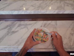 Grosser arsch, Grosser schwanz, Schwarz, Hardcore, Milf, Muschi, Dusche, Flotter dreier