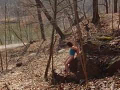 Amateur, Sucer une bite, Allemand, Mère que j'aimerais baiser, De plein air, Public, Chatte, Rousse roux