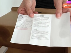 Bedfordshire Blonde - Sexy Accountant Asks Courier To Try. Evolova Electric Doll Use The Code Maya And Luca To Get Discount