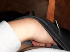 Geschnappt, Frau, Behaart, Lesbisch, Masturbation, Orgasmus, Pov, Muschi