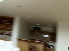 Teen Janice Griffith Can't Resist James Deen's Teasing, Sucks His Hard Cock