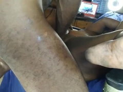 Latina Grandma Loves Big Black Cock and Big Booty GILF with Exposed African American Pussy