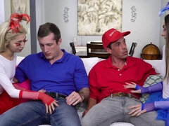 お尻, ブロンド, 茶髪の, イく瞬間, 娘, バック, Hd, オッパイの