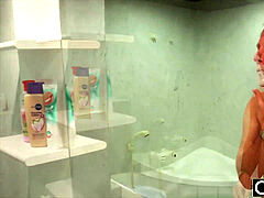 Asombroso, Cuarto de baño, Mamada, Tetona, Universidad, Corridas, Corridas faciales, Adolescente