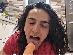 Nana, Sucer une bite, Gode, Hard, Masturbation, Suçant, Nénés, Jouets
