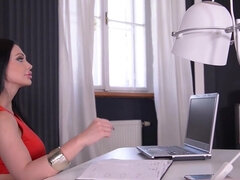 Grote mammen, Pijpbeurt, Bruinharig, Sperma in gezicht, Hardcore, Hd, Moeder die ik wil neuken, Secretaresse