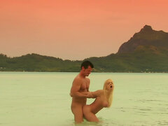 Playa, Negro, Rubia, Mamada, Corridas faciales, Hd, Al aire libre, Pequeña